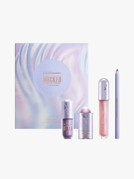 r.e.m. beauty Wicked: For Good in branded components on a light gray background