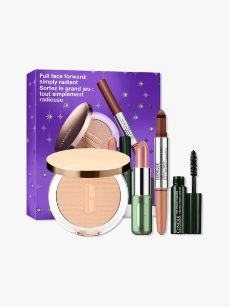 Clinique Full Face Forward in branded components on a light gray background